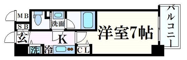 神戸駅 徒歩7分 9階の物件間取画像